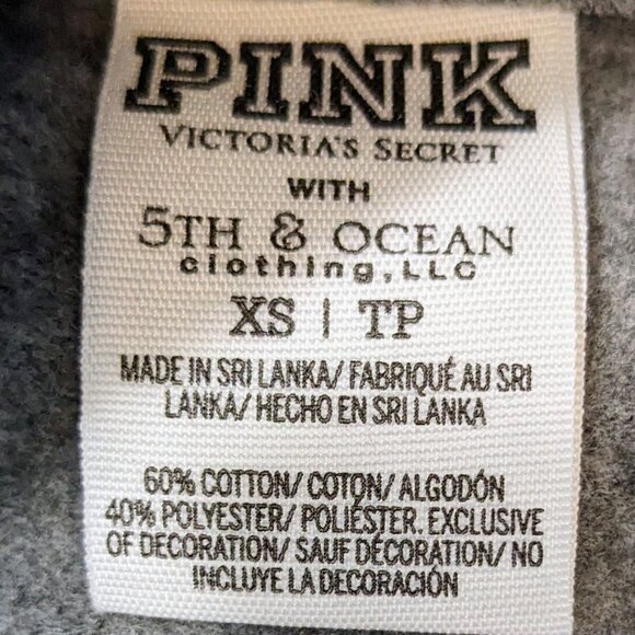 PINK VS with 5th & Ocean Clothing Pittsburgh Pirates Pull Over 1/2 Zip Size XS - Picture 8 of 10